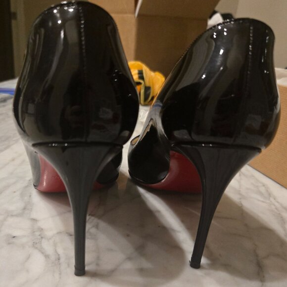 Christian Louboutin Pigalle Follies 85 Patent Black 39 - Picture 5 of 6